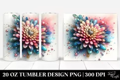 Abstract Chrysanthemum | 20 oz Tumbler Product Image 1