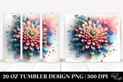 Abstract Chrysanthemum | 20 oz Tumbler Product Image 1