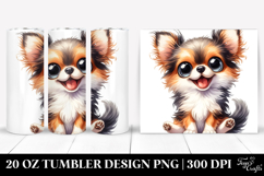 Cute Cartoon Chihuahua 20 Oz Tumbler Product Image 1
