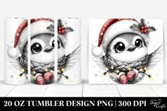 Cute Baby Hummingbird with Christmas Lights 20 Oz Tumbler Product Image 1
