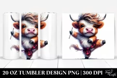 Baby Highlandcow Dancing | 20 oz Tumbler Product Image 1