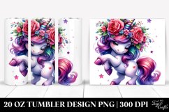 Cute Unicorn Expressive Face | 20 oz Tumbler Product Image 1