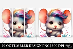 Cute Baby Mouse Running | 20 oz Tumbler Product Image 1