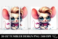 Cute Baby Mouse Running | 20 oz Tumbler Product Image 1