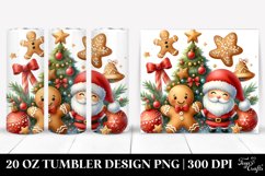 Cute Gingerbread by the Tree, 20 Oz Tumbler Product Image 1