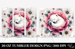 Sleeping Polar Bear | 20 Oz Tumbler Product Image 1