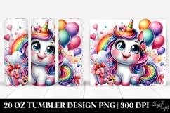 Cute Unicorn in Style | 20 oz Tumbler Product Image 1