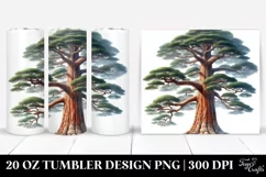 Sequoia Clipart White Background | 20 oz Tumbler Product Image 1