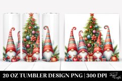 Whimsical Christmas Gnomes 20 Oz Tumbler Product Image 1