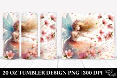 Tumbling Fairy with Spring Petals | 20 Oz Tumbler Product Image 1