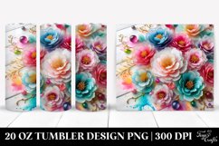 Colorful Peonies | 20 Oz Tumbler Product Image 1