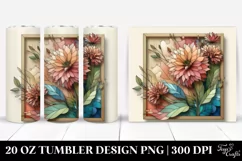 Stained Zinnia Abstract | 20 oz Tumbler Product Image 1