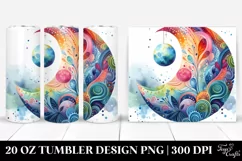 Colorful Vibrant Moon | 20 Oz Tumbler Product Image 1