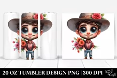 Expressive Big Eyes Watercolor | 20 Oz Tumbler Product Image 1