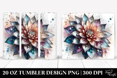 Abstract Shiny Dahlia Metallic | 20 Oz Tumbler Product Image 1