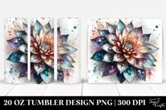 Abstract Shiny Dahlia Metallic | 20 Oz Tumbler Product Image 1