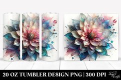 Abstract Shiny Dahlia Metallic | 20 Oz Tumbler Product Image 1