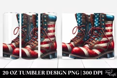 a Detailed Watercolor Boots | 20 oz Tumbler Product Image 1