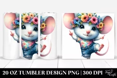 Cute Baby Mouse Dancing | 20 oz Tumbler Product Image 1