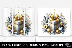 Digital Painting Glittery Gift, High-Res 20 Oz Tumbler Product Image 1