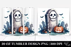 Simple Funny Haloween Tombstone 20 Oz Tumbler Product Image 1
