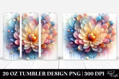 Shiny Anemone Heart Tumbler Design Product Image 1