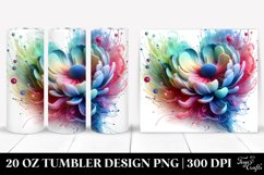 Shiny Anemone Heart Tumbler Design Product Image 1