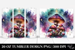 Magical Celestial Mushroom Clipart 20 Oz Tumbler Product Image 1