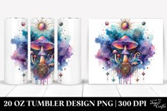 Magical Celestial Mushroom Clipart 20 Oz Tumbler Product Image 1