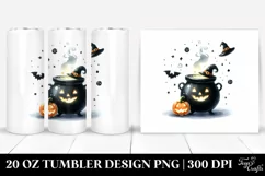 Simple Funny Halloween Cauldron 20 Oz Tumbler Product Image 1