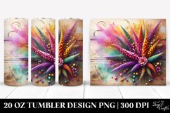 Colorful Heather Wooden Floral Swirls | 20 Oz Tumbler Product Image 1