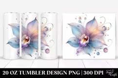 Abstract Orchid Summer 20 Oz Tumbler Product Image 1