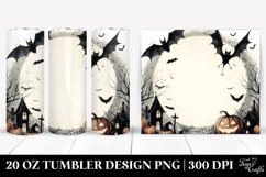 Simple Halloween Scene with Bat | 20 oz Tumbler Product Image 1