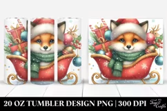 Cute Fox in Christmas Ornaments 20 Oz Tumbler Product Image 1