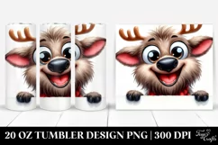 Funny Elk Watercolor | 20 oz Tumbler Product Image 1