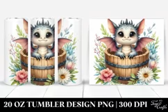 Cute Baby Dragon Tumbler Design Product Image 1
