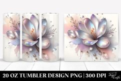 Abstract Pastel Crocus with Splash 20 Oz Tumbler Product Image 1