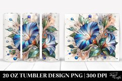 Stained Morning Glory Shiny Metallic Marble | 20 Oz Tumbler Product Image 1