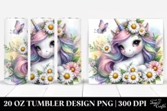 Daisy Baby Unicorn | 20 oz Tumbler Product Image 1