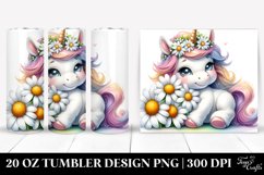 Cute Babyunicorn Daisy | 20 Oz Tumbler Product Image 1