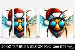 Colorful Bee Portrait | 20 oz Tumbler Product Image 1