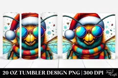 Colorful Bee Portrait | 20 oz Tumbler Product Image 1
