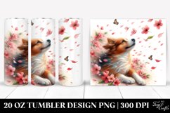 Dog Spring Petals | 20 oz Tumbler Product Image 1