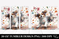Dog Spring Petals | 20 oz Tumbler Product Image 1