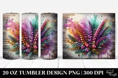 Colorful Heather Wooden Background | 20 Oz Tumbler Product Image 1