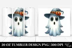 Funny Halloween Ghost Clipart, Transparent 20 Oz Tumbler Product Image 1