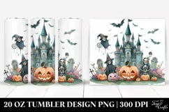 Simple Funny Halloween Castle 20 Oz Tumbler Product Image 1