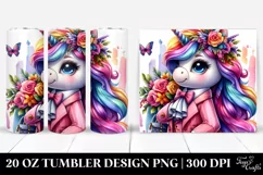 Vibrant Unicorn Inspired by | 20 oz Tumbler Product Image 1