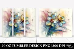 Abstract Shiny Narcissus Clipart 20 Oz Tumbler Product Image 1