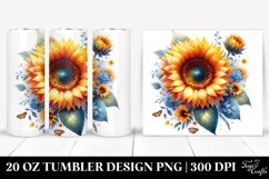 Vibrant Sunflower Design | 20 oz Tumbler Product Image 1